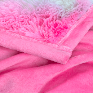 Coperta in Finta Pelliccia Arcobaleno Super Morbida 51"x63", Spessa e Lavorata a Maglia, per Arredamento Invernale - Pelliccia Lunga e Soffice, Solo Ritiro in Negozio - Product Image 3