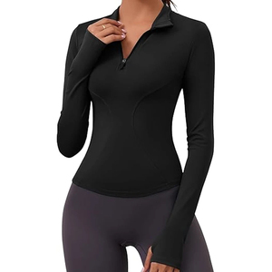 Women's Olive Green Long Sleeve Zip-Up Fitness <b>Jacket</b> Breathable Solid Color Sport <b>Jacket</b> for Yoga <b>Workout</b> Fitness <b>Jacket</b> - Product Image 2
