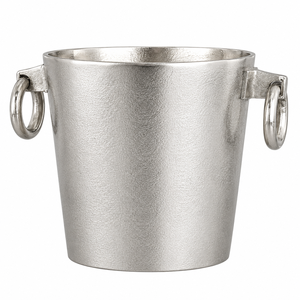 Seau à vin en métal |   Seau à glace en aluminium pour champagne avec poignées en anneau, idéal pour les bars, la maison, les réceptions, les fêtes, la décoration et les cadeaux ! ! - Product Image 1