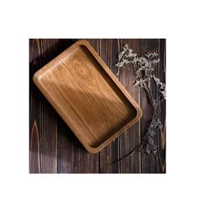 Plateaux rectangulaires en bois pour apéritifs, plateau de service pour fruits, décoration, grande planche à fromage en bois d'acacia, assiettes à gâteaux, assiettes à collations, sans danger pour les aliments - Product Image 1