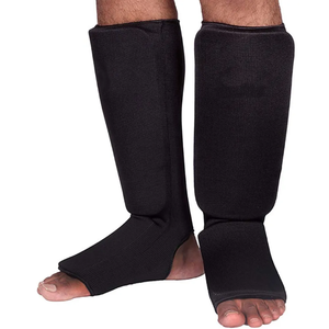 BLAZE FIGHT GEAR - Espinilleras de Tela Elástica para Sparring, MMA, Kickboxing, Protección de Piernas, Protección Profesional - Product Image 6