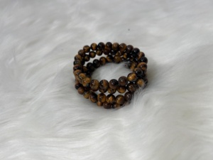 สร้อยข้อมือหินไทเกอร์อายธรรมชาติขนาด 8 มม. คุณภาพพรีเมียม ขัดเงาอย่างดี สร้อยข้อมือลูกปัดอัญมณี ขายส่งจำนวนมาก ของขวัญเครื่องประดับคริสตัล - Product Image 2