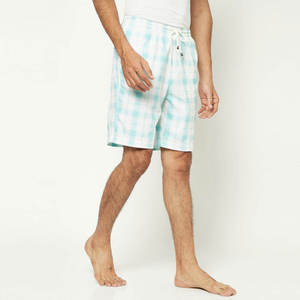 กางเกงขาสั้นลำลองสีเขียวมิ้นท์สำหรับผู้ชาย ผ้าโพลีเอสเตอร์ 100% สวมใส่ได้ทุกวัน แห้งเร็ว เป็นมิตรกับสิ่งแวดล้อม ระบายอากาศได้ดี - Product Image 2