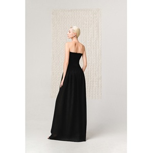Vêtements de haute couture, robes décontractées, ODM SERENITY SMOCKED DRESS, robe de soirée élégante sans manches pour femmes, marque privée - Product Image 2