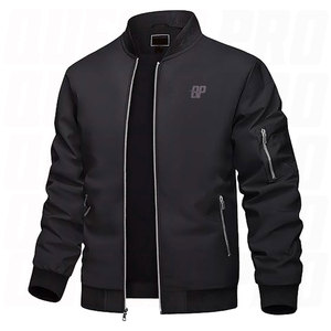 Chaquetas Bomber de Poliéster y Algodón, Bordado de Logotipo Personalizado, Impresión, Ropa Casual Urbana, Chaquetas Bomber para Hombre, Marca OEM, Proveedor al por Mayor - Product Image 1