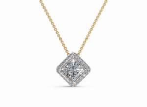 Collier pendentif en diamant ovale de 0,928 carat cultivé en laboratoire, or rose 9K 14K 18K, bijoux, cadeau d'anniversaire - Product Image 5