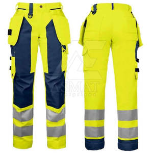 Pantalones de Trabajo Funcionales, Duraderos, de Mezcla de Algodón, con Bolsillos para Herramientas, Pantalones de Trabajo de Calidad - Product Image 4