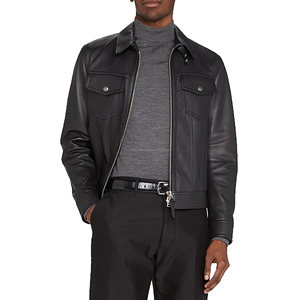 High Quality Motorcycle Leather <b>Jacket</b> For Men Biker Rider <b>Racing</b> Fashion Wear OEM ODM At Factory Price Manufacturer - Product Image 1