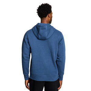 Sweat-shirt à capuche unisexe bleu Arqen Industries, coupe ample, en molleton de coton/élasthanne, décontracté, avec poche avant, imperméable pour l'hiver - Product Image 3
