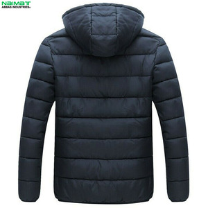 Veste matelassée coupe-vent de haute qualité pour homme, avec poignets élastiques, rembourrage en duvet doux, capuche, protection contre le froid, parka d'hiver - Product Image 4