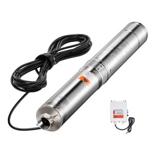 1 HP Deep <b>Well</b> Submersible Pump with 230V 31.7 GPM Flow 207 ft Head 32.81 ft Cord Stainless Steel Control <b>Box</b> External Control - Product Image 1