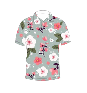 Camisa Polo con Estampado de Flores de Cerezo para Hombre, Camiseta Ligera y Transpirable de Manga Corta con Cuello y Botones para Verano - Product Image 1