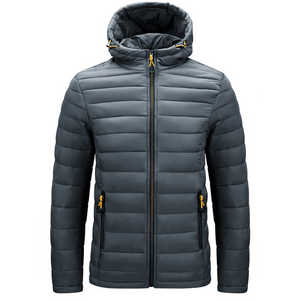 Puffer <b>Jacket</b> Stand Collar Thick Warm Bubble Coat Mens Puffy <b>Jacket</b> Oversized, Fashion Puffer <b>Jacket</b> Oem - Product Image 4