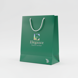 Bolsa de Papel Blanca Reciclable y Ecológica Hecha a Mano en Vietnam para Empaque de Supermercado, Bolsa de Compras Laminada de Lujo Personalizada - Product Image 1