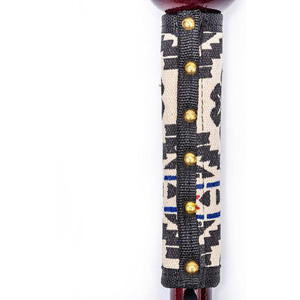 Bâton de randonnée en bois réglable de qualité supérieure avec sangle de poignet en cuir à verrouillage rapide, embout métallique, canne de trekking légère pour l'extérieur - Product Image 4
