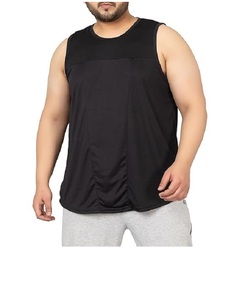 Débardeur de sport en coton à séchage rapide pour homme, col rond, sans manches, couleur unie, vente en gros - Product Image 1