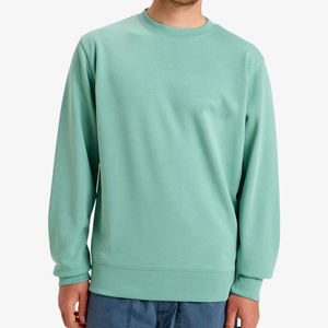 เสื้อฮู้ดดี้ OEM แบบเรียบ คอกลม ผ้าฝ้าย ผลิตตามสั่ง ขายส่งจำนวนมาก คุณภาพสูง เนื้อผ้านุ่ม สำหรับผู้ชาย - Product Image 2