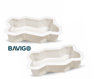 Molde de Plástico PP para Adoquines de Hormigón en Zigzag con Superficie Texturizada - Product Image 1
