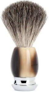 Brocha de Afeitar Ecológica Hecha a Mano de Cuerno de Búfalo de ILAHI con Cerdas y Mango de Cuerno para Afeitar y Personalización de Halloween - Product Image 5