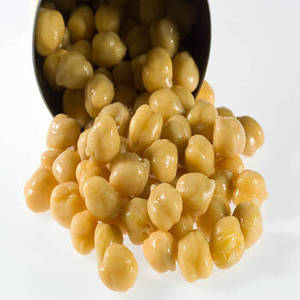 Pois chiches blancs salés cuits à la vapeur en conserve FitTree International, origine Inde, pour recettes végétaliennes, plats végétariens, salades nutritives - Product Image 2