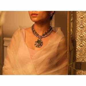 Ensemble collier long et boucles d'oreilles conçu pour les fêtes, mariages, fiançailles et anniversaires, bijoux en gros pour cadeaux - Product Image 3