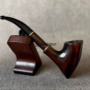 Pipa de Tabaco de Madera de Lujo, Hecha a Mano con Madera Natural, Acabado Lacado Ecológico Moderno, Regalo para Fumadores de Tradebyd - Product Image 6