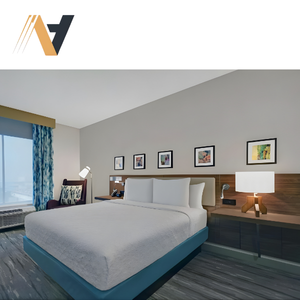 ชุดเฟอร์นิเจอร์ห้องนอนโรงแรมสำหรับโครงการโรงแรมเชิงพาณิชย์ของแฮมป์ตัน บาย ฮิลตัน ผู้ผลิต OEM - Product Image 2