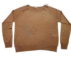 Suéteres de moda de Otoño de manga larga con cuello redondo de marca de gama alta para mujer, prendas de punto informales con etiquetas, lote de existencias de Bangladesh - Product Image 1