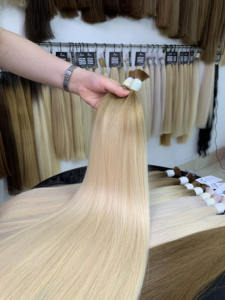 Haute qualité 26 pouces couleur claire soyeuse vague droite vietnamienne extensions de cheveux humains bruts teints expédition rapide grand gros en vrac - Product Image 3