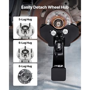 Kit Universale per la Rimozione di Mozzi Ruota e Ammortizzatori, Attrezzo per Riparazione Auto Compatibile con Tutti i Mozzi a 5, 6, 8 Fori, Estrattore Buster - Product Image 2