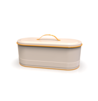 Conteneur de stockage alimentaire en métal au design rétro en forme de poisson avec couvercle vert pour une utilisation en cuisine