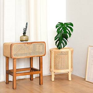 Support de plantes en rotin naturel, prix le plus bas, décoration intérieure, artisanal - Product Image 4