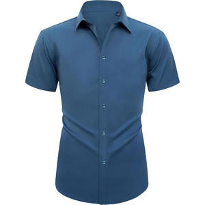 <b>Half</b> Sleeve Casual <b>Shirt</b> Men's 100% Cotton Breathable Summer Fashionable Office Wear OEM Export Oriented Quality Logo - Product Image 2