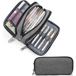 Astuccio Estetico Della Gao in Nylon di Grande Capacità con 3 Scomparti, Portapenne per Ufficio, Nuova Categoria di Prodotti - Product Image 1