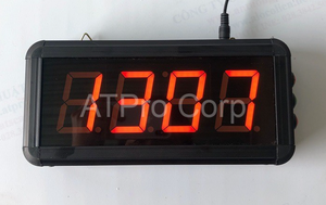 ATC-HHMM-S Modern Plastic Digital Wall Clock with LED <b>Illumination</b> Battery Operated From ATPRO Vietnam - Product Image 2