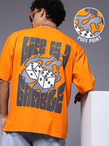 Camiseta de hombre oversize de corte holgado con hombros caídos, manga corta, de algodón, estilo casual y streetwear - Product Image 4