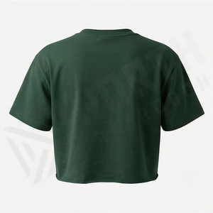 ออกแบบโลโก้เองได้ เสื้อยืดคอกลมเรียบง่าย ทรงเข้ารูป เซ็กซี่  สำหรับผู้หญิง  เสื้อครอป  ชุดออกกำลังกาย ระบายอากาศได้ดี สีตามสั่ง - Product Image 2