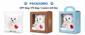 Oso de Peluche Blanco, Juguete de Peluche Suave de Velboa, Animal de Peluche Adorable, Cojín para Abrazar, Regalo Personalizado, OEM, Venta al Por Mayor - Product Image 5