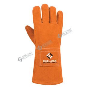 Gants de soudage en cuir durables 2026, résistants à la chaleur, pour la soudure industrielle et la fabrication - Product Image 2