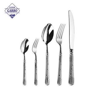 Ensemble de couverts en acier inoxydable moderne, élégant, durable et réutilisable, finition miroir, compatible lave-vaisselle, fourchette de table, fourchette à dîner, cuillère - Product Image 5