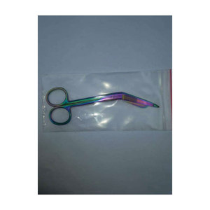 Tijeras Quirúrgicas de Acero Inoxidable de Alta Calidad, Profesionales, para Vendajes, Acabado Arcoíris, Precisión Médica - Product Image 4