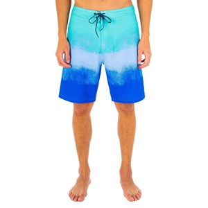 Shorts décontractés pour hommes personnalisés en gros avec short de plage en maille imprimé pour hommes - Product Image 1