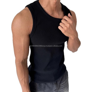 Débardeur tendance pour homme, débardeur décontracté en tricot pour le sport, la remise en forme, la salle de sport, couche de base pour le printemps et l'été, nouveaux gilets américains - Product Image 5
