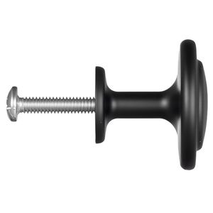 Paquete de 30 tiradores y manijas de aleación de zinc negro de 1.22 pulgadas, estilo hongo, para gabinetes, cajones y puertas de cocina y muebles - Product Image 6