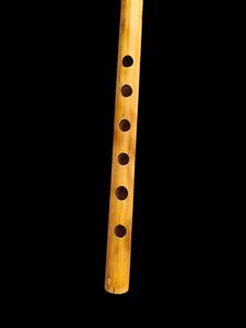 Flauta de Bambú de Seis Orificios Abiertos con Acabado Pulido para Aprendizaje Musical y Ensamblaje - Product Image 2