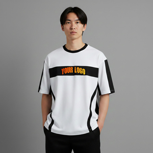 เสื้อยืดผู้ชายทรงบ็อกซี่ แขนเสื้อแบบดรอปโชว์เดอร์ ผ้าฝ้าย 100% หนัก 180 GSM สวมใส่สบายๆ ในฤดูร้อน สไตล์สตรีทแวร์ ขายดี รับสกรีนโลโก้ได้รวดเร็ว - Product Image 2