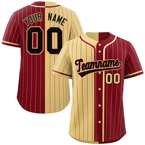 Camisetas de Béisbol con Degradado Cosido, Talla Estadounidense, Logotipo y Nombre Impresos, Personalizadas para Hombre, con Rayas Finas - Product Image 4
