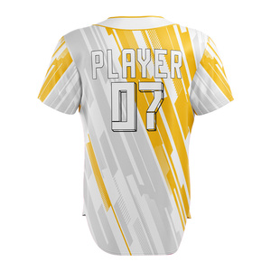 Camiseta de Béisbol para Mujer, Manga Corta, Cierre de Botones, Absorbe la Humedad, Poliéster, Corte Regular para Adultos - Product Image 2