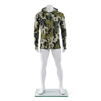 Veste de pêche unisexe MEGAMAPLE personnalisée, imperméable, 100 % coton, imprimé numérique, sans couture, respirante, protection UPF