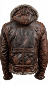 เสื้อแจ็คเก็ตหนังขนสัตว์คุณภาพสูงสำหรับผู้ชาย - Product Image 2